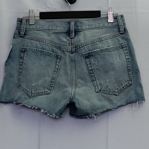We The Free Free People Denim Size 25 Distressed Jeans Shorts New NWT - Picture 2 of 3